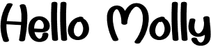 preview image of the Hello Molly font