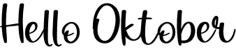 preview image of the Hello Oktober font