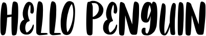 preview image of the Hello Penguin font