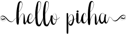 preview image of the Hello Picha font