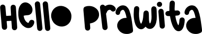 preview image of the Hello Prawita font