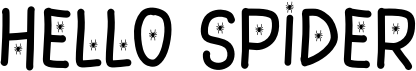 preview image of the Hello Spider font