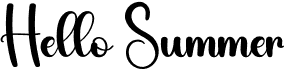 preview image of the Hello Summer font