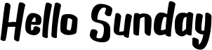 preview image of the Hello Sunday font
