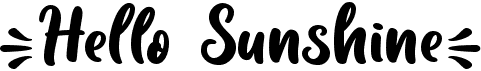 preview image of the Hello Sunshine font