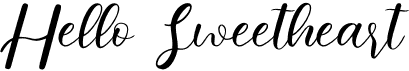 preview image of the Hello Sweetheart font