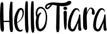 preview image of the Hello Tiara font