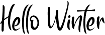 preview image of the Hello Winter font