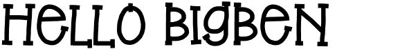 preview image of the Hello BigBen font