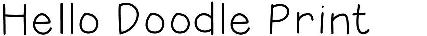 preview image of the Hello Doodle Print font