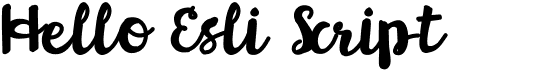 preview image of the Hello Esli Script font