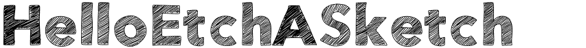 preview image of the HelloEtchASketch font