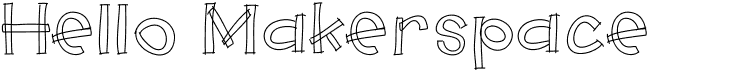 preview image of the Hello Makerspace font
