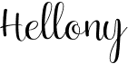 preview image of the Hellony font