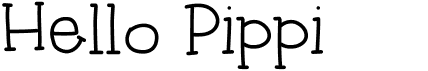 preview image of the Hello Pippi font