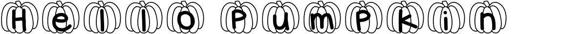 preview image of the Hello Pumpkin font