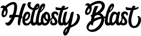 preview image of the Hellosty Blast font