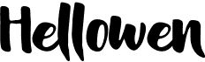preview image of the Hellowen font