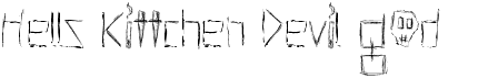 preview image of the Hells Kittchen Devil God font