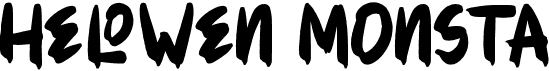 preview image of the Helowen Monsta font