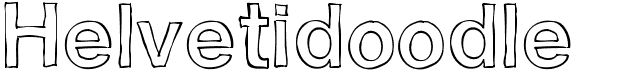 preview image of the Helvetidoodle by Ed T font