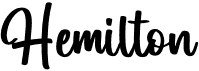 preview image of the Hemilton font
