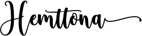 preview image of the Hemttona Script font