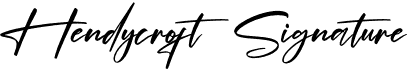 preview image of the Hendycroft Signature font