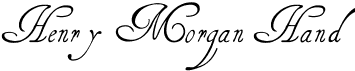 preview image of the Henry Morgan Hand font