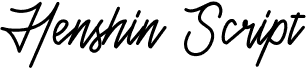preview image of the Henshin Script font
