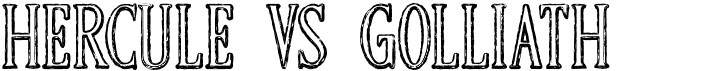 preview image of the Hercule VS Golliath font