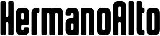 preview image of the HermanoAlto font