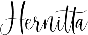 preview image of the Hernitta font