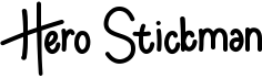 preview image of the Hero Stickman font