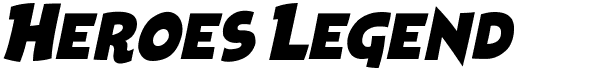 preview image of the Heroes Legend font