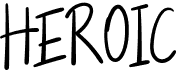 preview image of the Heroic font
