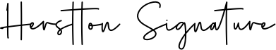 preview image of the Herstton Signature font