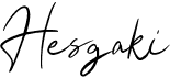 preview image of the Hesgaki font