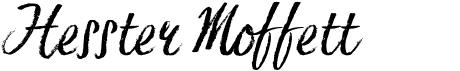 preview image of the Hesster Moffett font