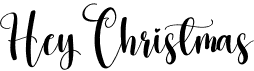 preview image of the Hey Christmas font