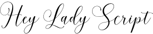 preview image of the Hey Lady Script font
