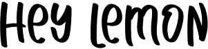 preview image of the Hey Lemon font