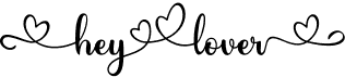 preview image of the Hey Lover font