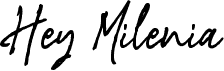 preview image of the Hey Milenia font