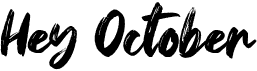 preview image of the Hey October font