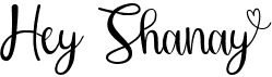 preview image of the Hey Shanay font