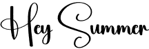 preview image of the Hey Summer font