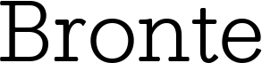 preview image of the HF Bronte font