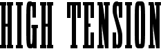 preview image of the HFF High Tension font