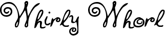 preview image of the HFF Whirly Whorl font